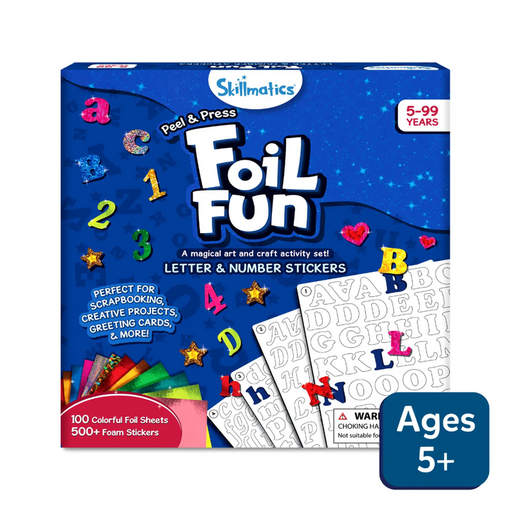 Skillmatics Art &amp; Craft Activity - Foil Fun Letter &amp; Number Stickers