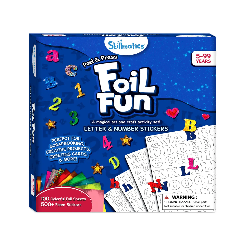 Skillmatics Art &amp; Craft Activity - Foil Fun Letter &amp; Number Stickers