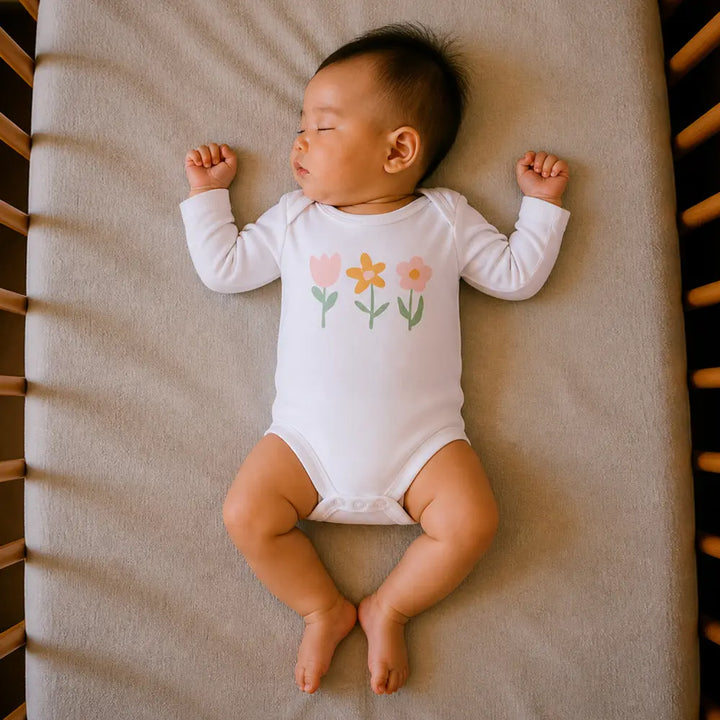 Prekies Cotton Onesies Flower Print - Multi (Set of 3)