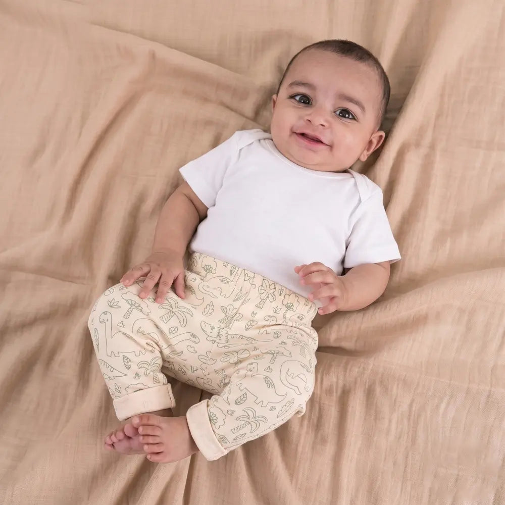 Prekies Cotton Pyjamas Dino Print - Green &amp; Blue (Set of 3)