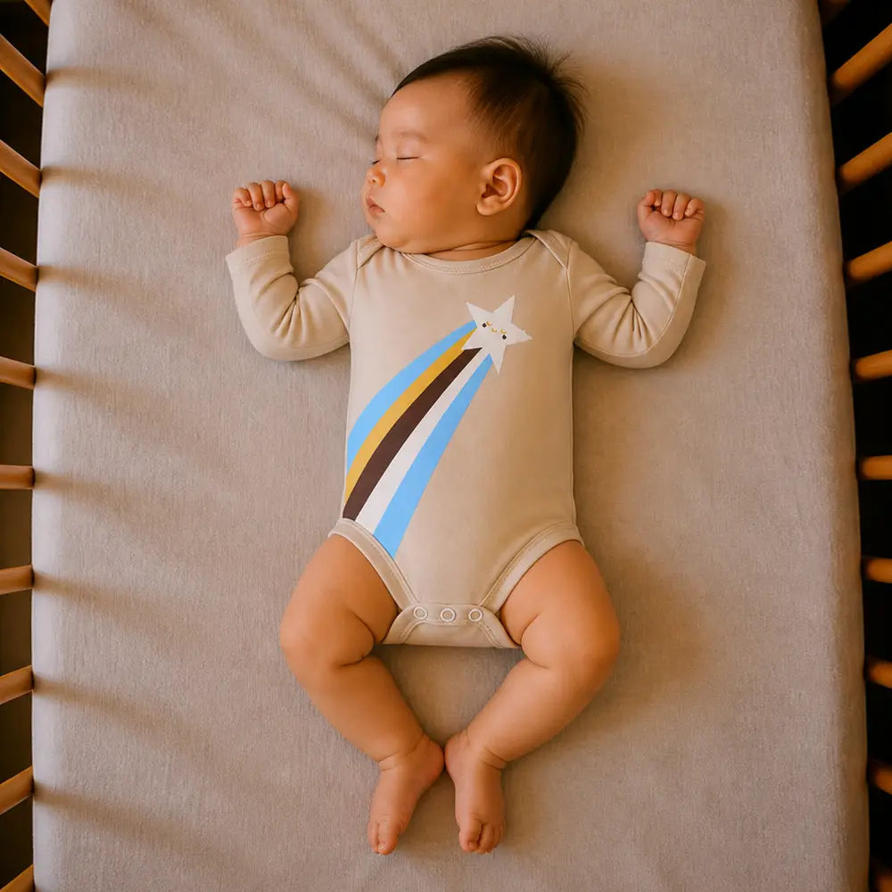 Prekies Cotton Onesies Rainbow Print - Multi (Set of 3)