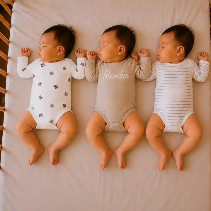 Prekies Cotton Onesies Newbie Print - Multi (Set of 3)