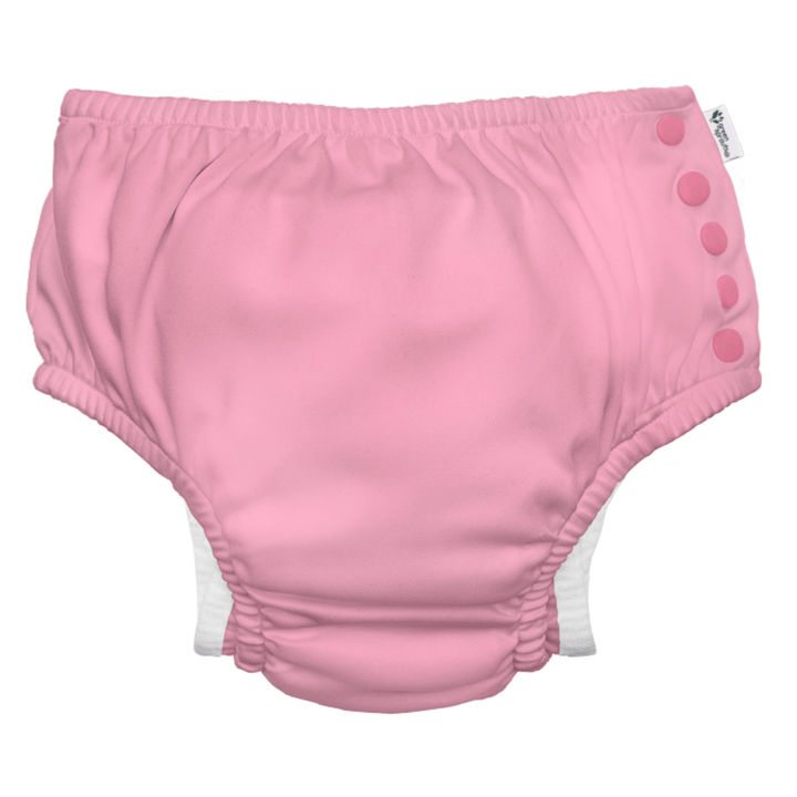 Green Sprouts Reusable Swim Diaper with Snaps - Light Pink (3 months - 3 years)