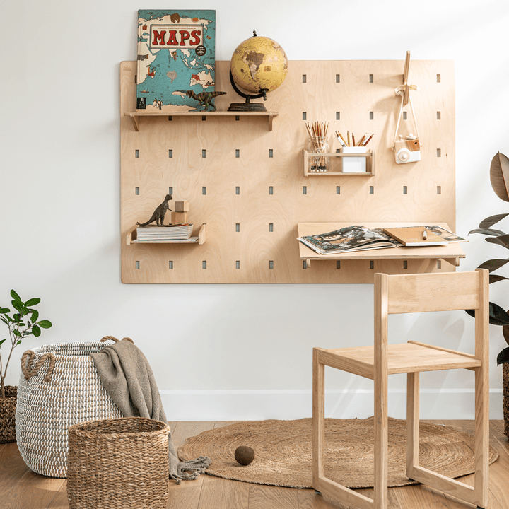 Lila Pegboard Study Set