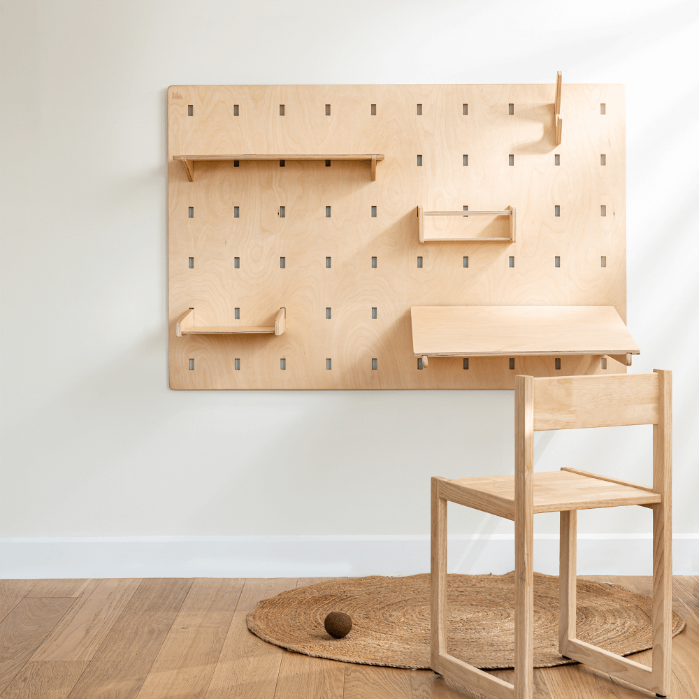 Lila Pegboard Study Set