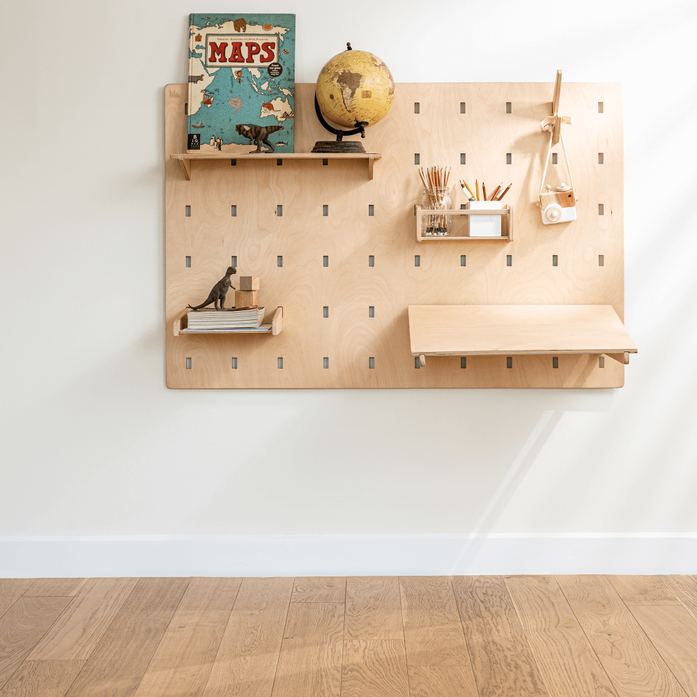 Lila Pegboard Study Set