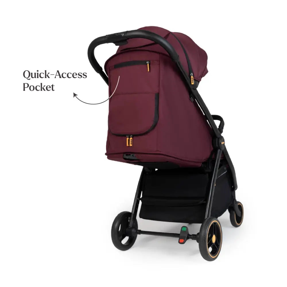 Loopie Hop Stroller - Maroon Mulberry