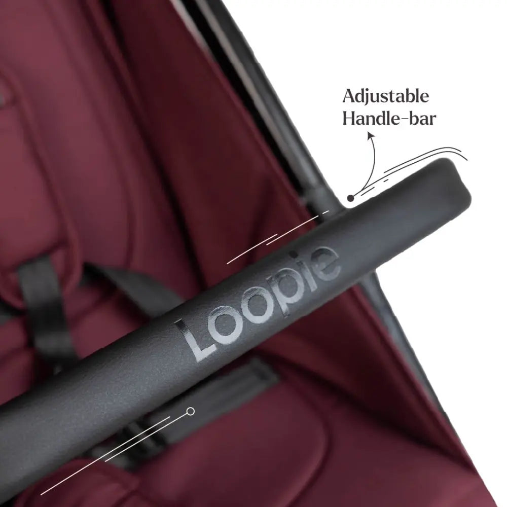 Loopie Hop Stroller - Maroon Mulberry