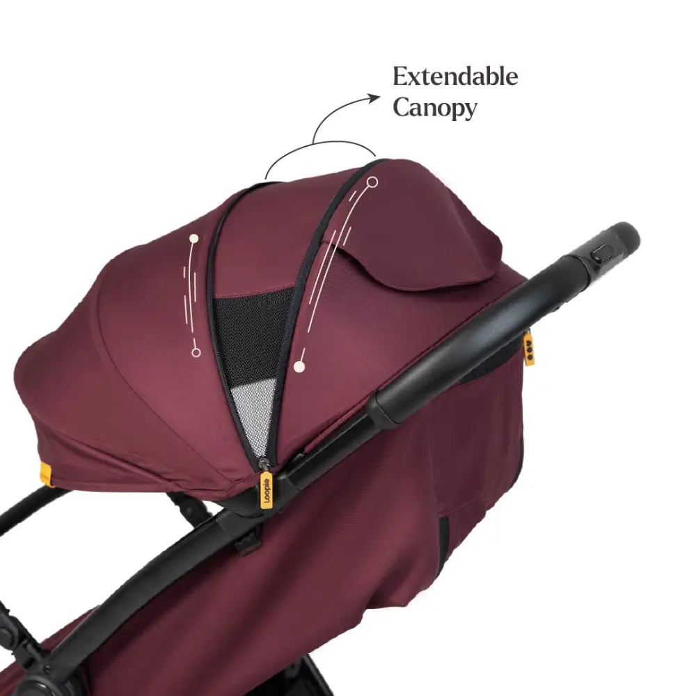 Loopie Hop Stroller - Maroon Mulberry