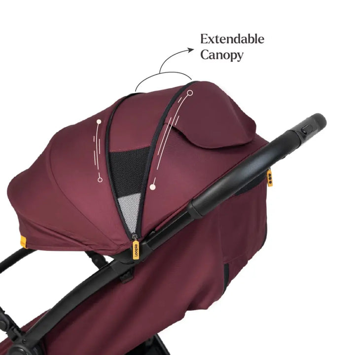 Loopie Hop Stroller - Maroon Mulberry