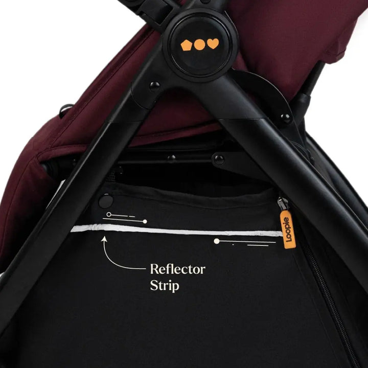 Loopie Hop Stroller - Maroon Mulberry