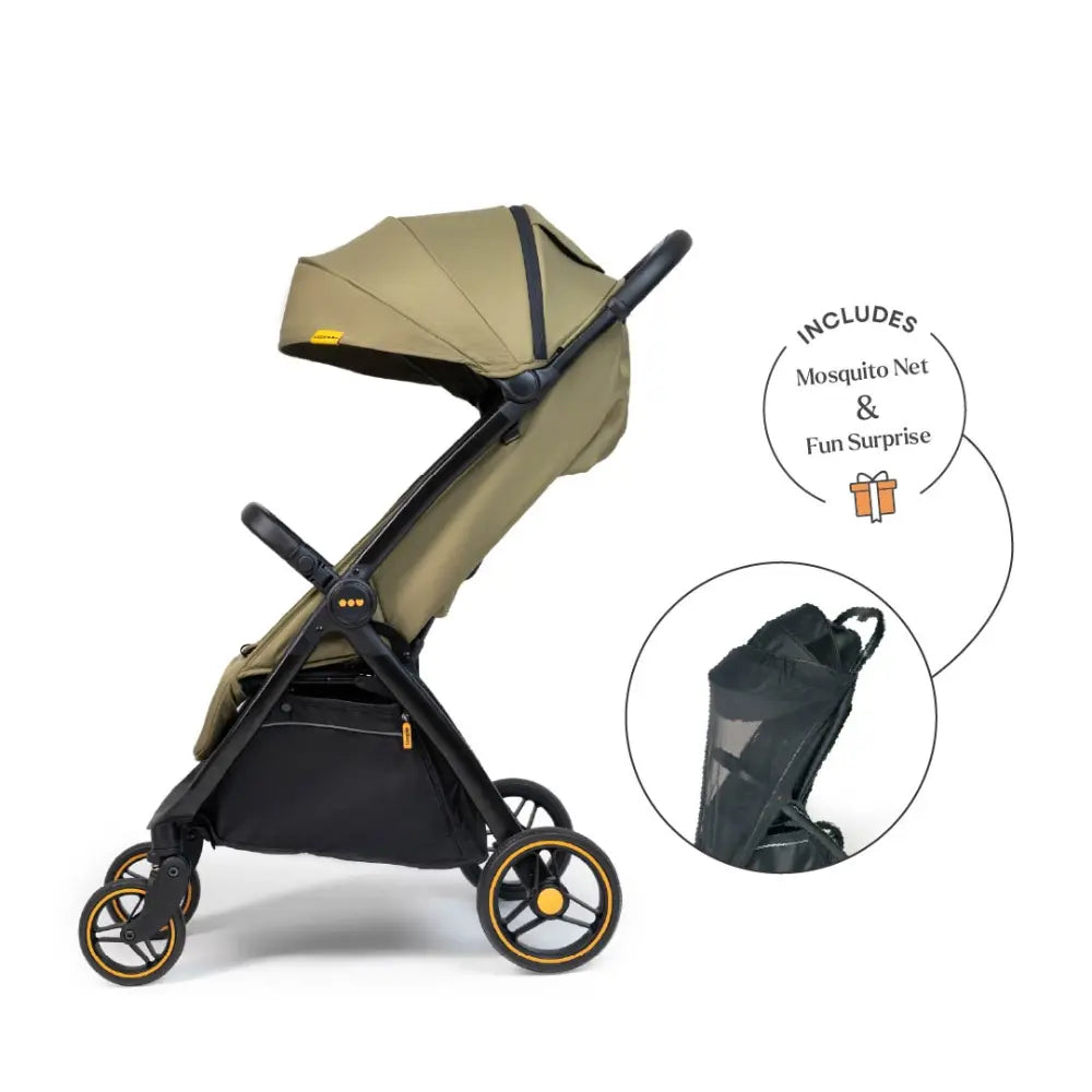 Loopie Hop Stroller - Olive Fern