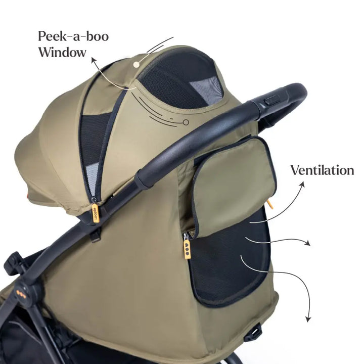 Loopie Hop Stroller - Olive Fern