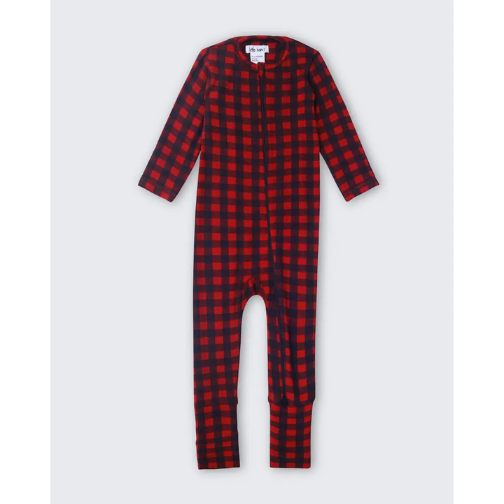 Littlebams Sleepsuits in Ghingam Checks