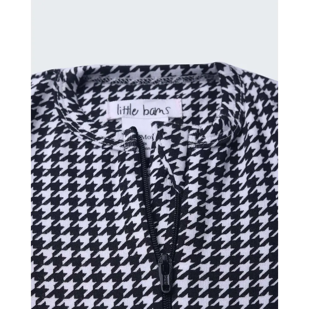 Littlebams Sleepsuits in Houndstooth