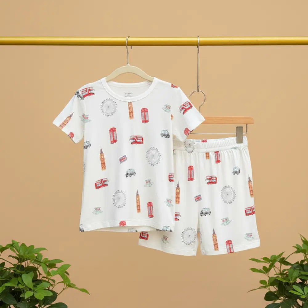 Bubz Bamboo Baby Co-rd Set - Soft Breathable Outfit - London