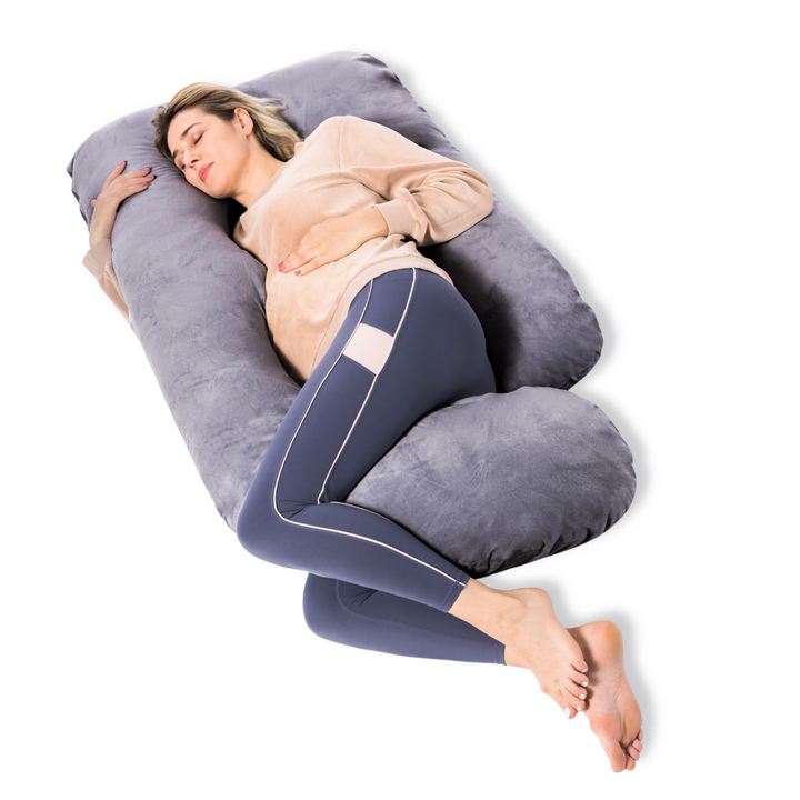 Momcozy G Shaped Pregnancy Pillow Grey