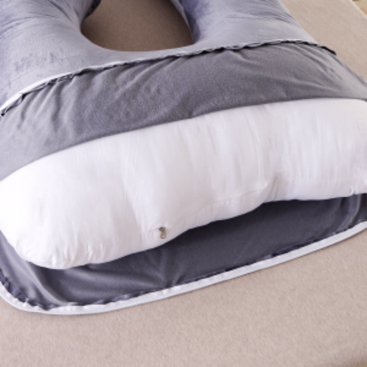 Momcozy G Shaped Pregnancy Pillow Grey