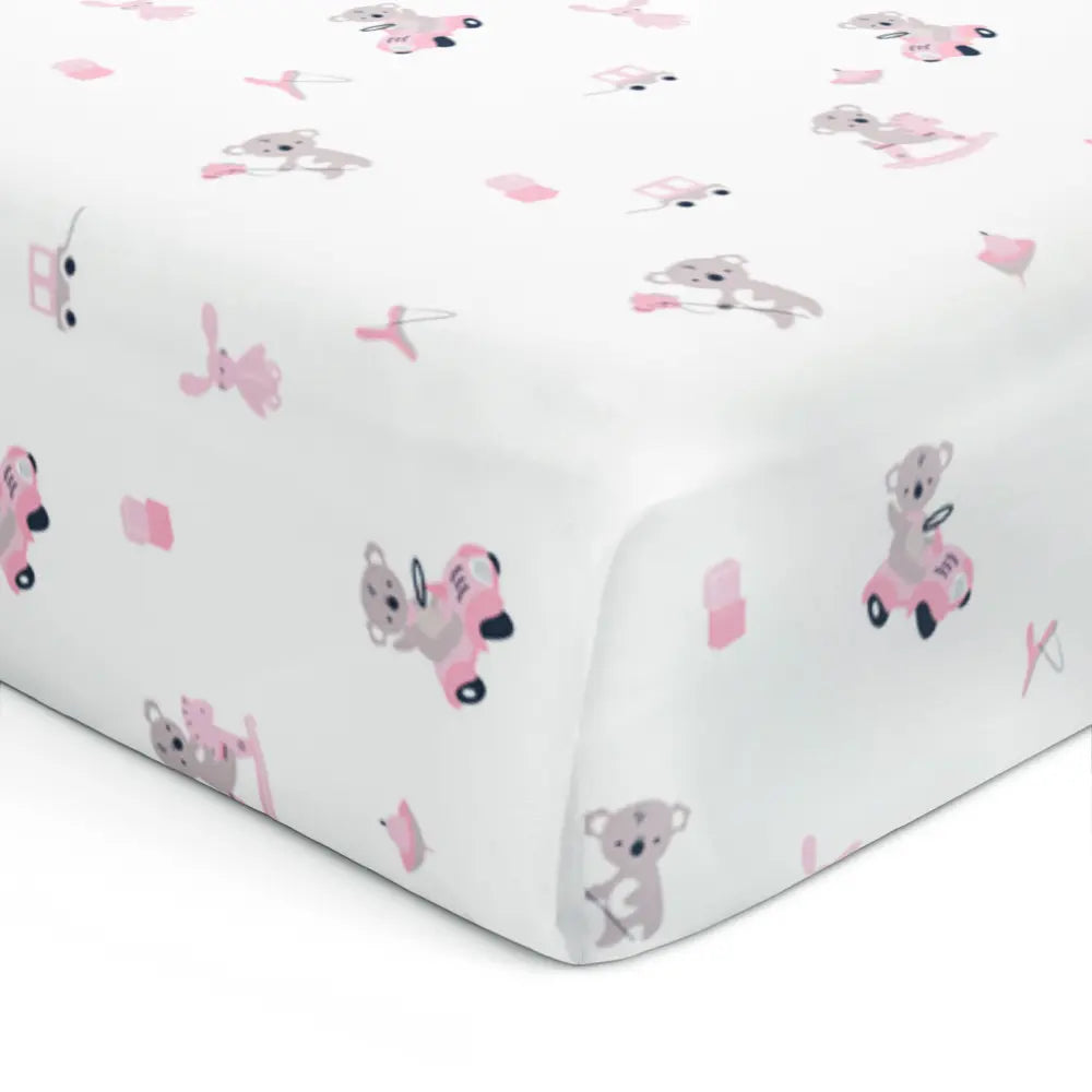 Pink Koala with Horse