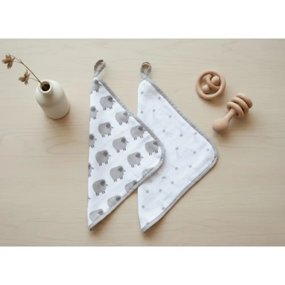 Masilo Organic Muslin Washcloths (Set of 2)