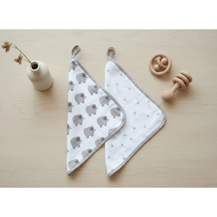 Masilo Organic Muslin Washcloths (Set of 2)