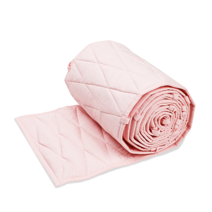 Masilo Cot Bumper with Harlequin Quilting – Pink