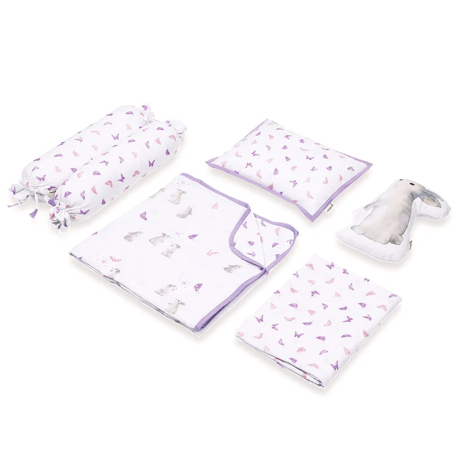 Masilo Bamboo Muslin Cot Bedding Set