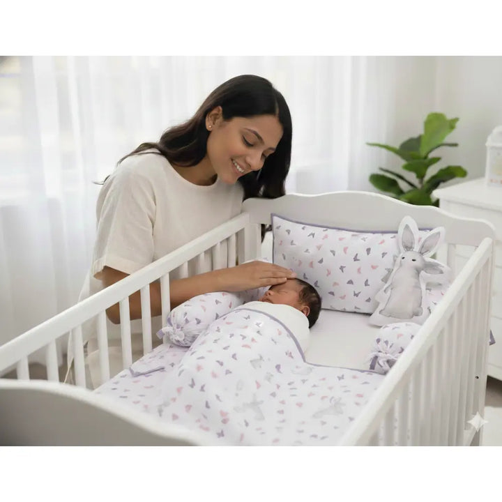 Masilo Bamboo Muslin Cot Bedding Set