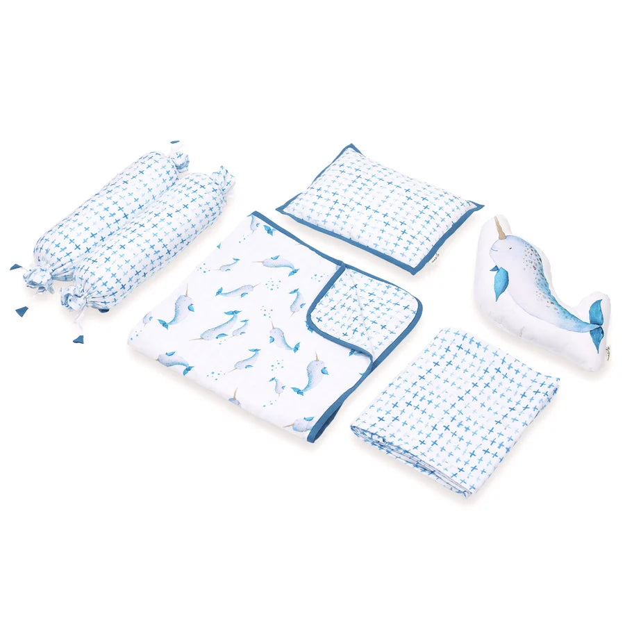 Masilo Bamboo Muslin Cot Bedding Set
