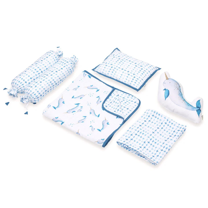 Masilo Bamboo Muslin Cot Bedding Set