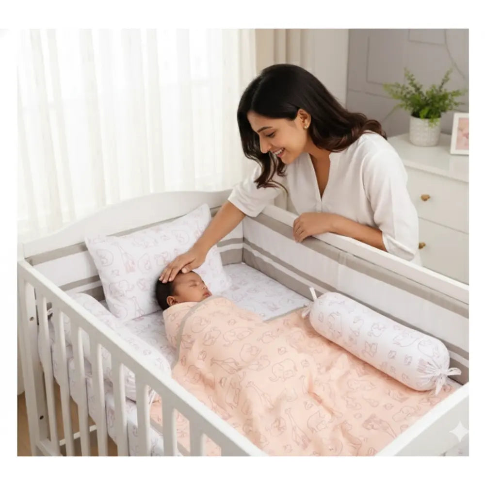 Masilo Organic Cotton Cot Bedding Set – Always Be My Baby
