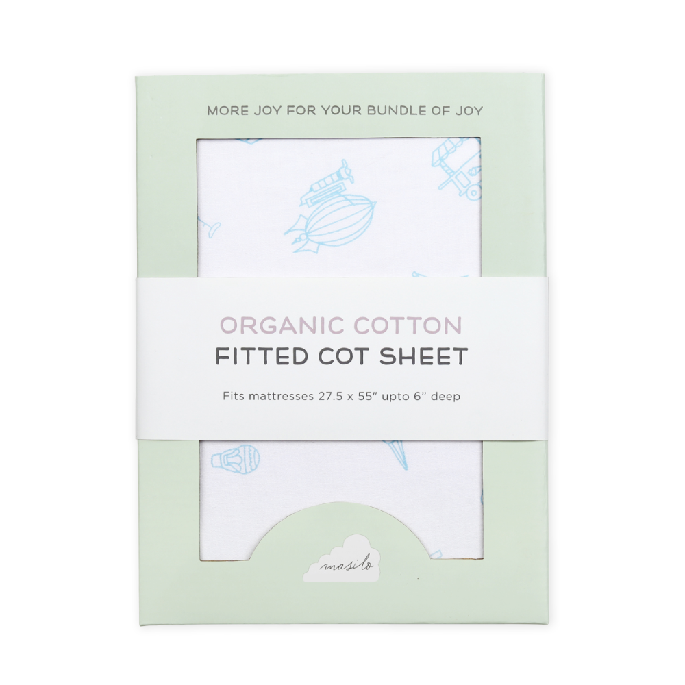 Masilo Organic Cotton Fitted Cot Sheet