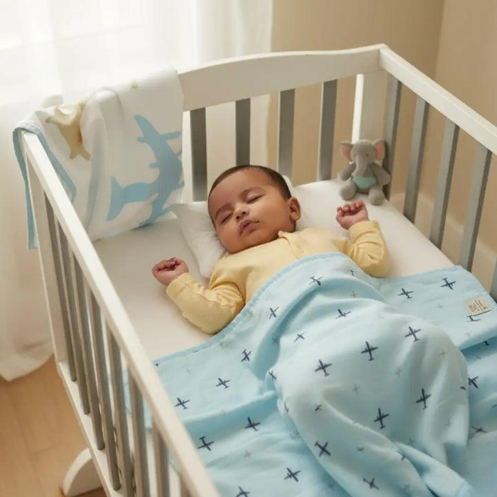 Masilo Organic Cotton Dohar -Drea months Wings