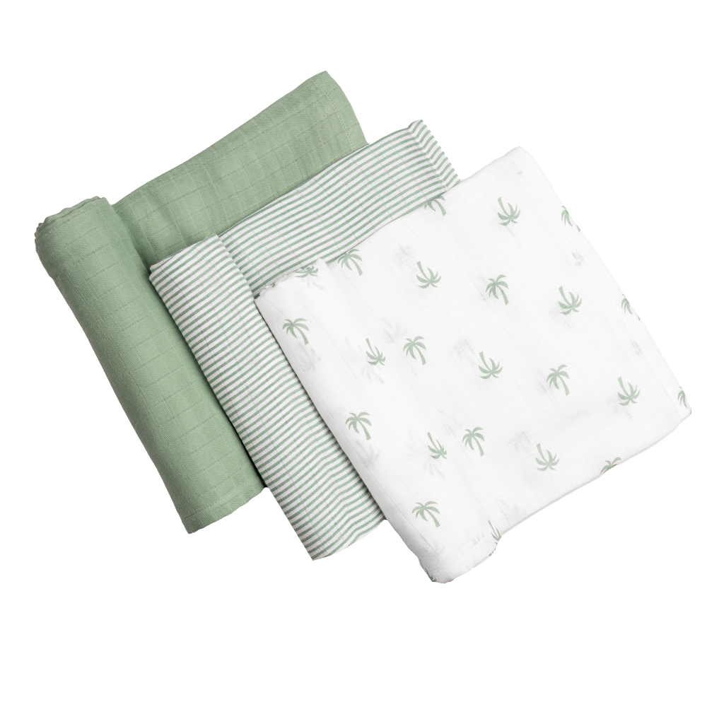 Masilo Organic Muslin Swaddles - Set of 3