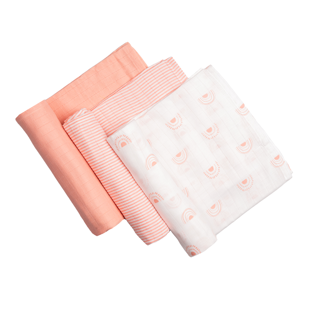 Masilo Organic Muslin Swaddles - Set of 3