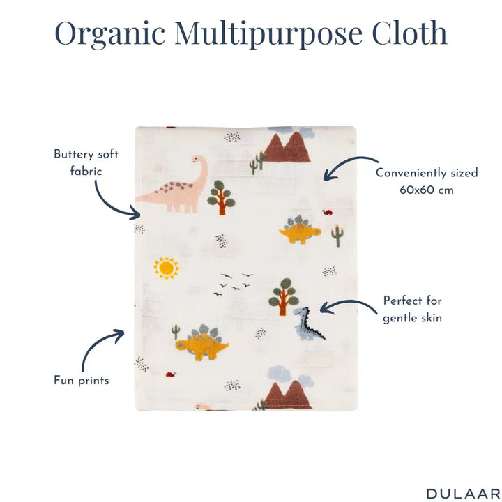 Dulaar Organic Muslin Multipurpose Cloth