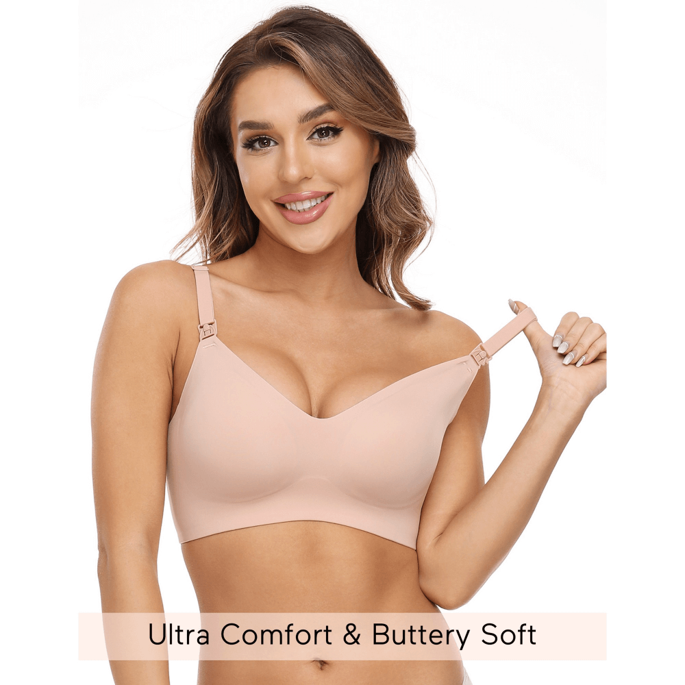 Momcozy Maternity Accessory YN21 Nursing Bra - Skin
