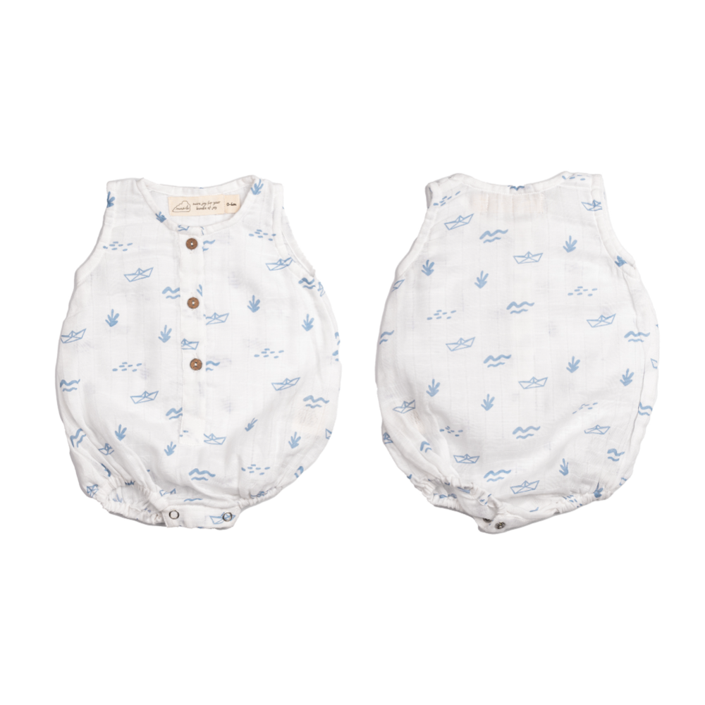 Masilo Muslin Baby Romper - Pack of 3