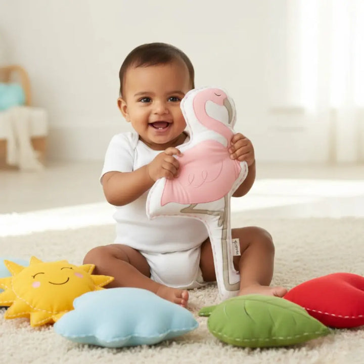 Masilo Organic Shape Cushion - Hello Flamingo
