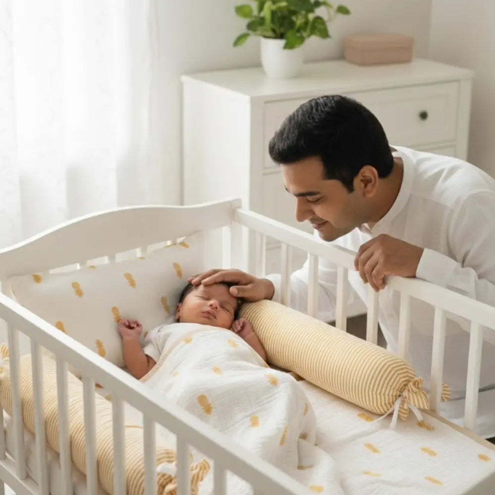Masilo Personalized Mini Cot Set - Pineapple Bliss