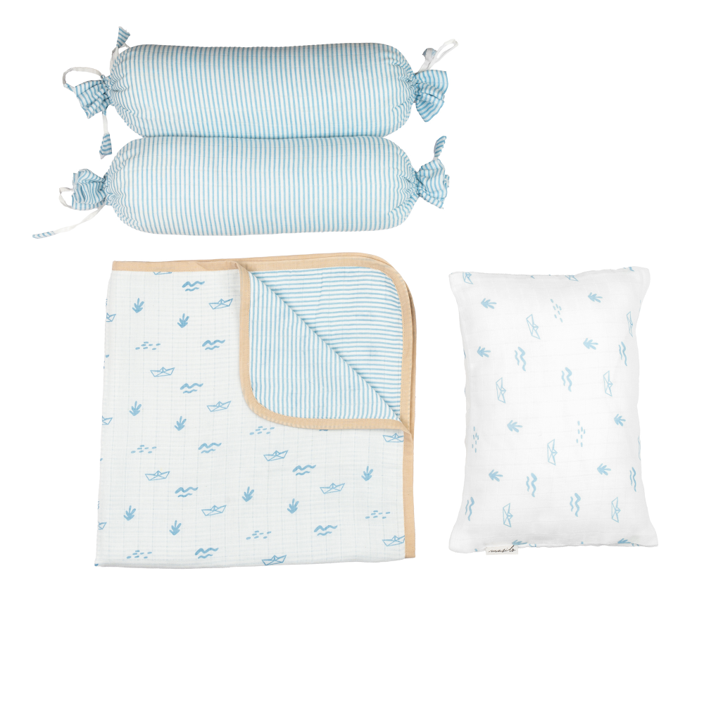 Masilo Mini Cot Set - Sea Breeze