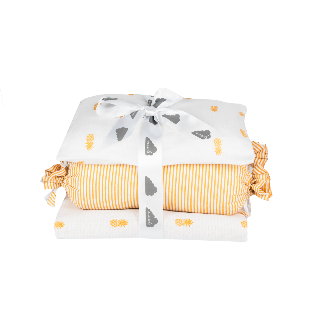 Masilo Mini Cot Set - Pineapple Bliss