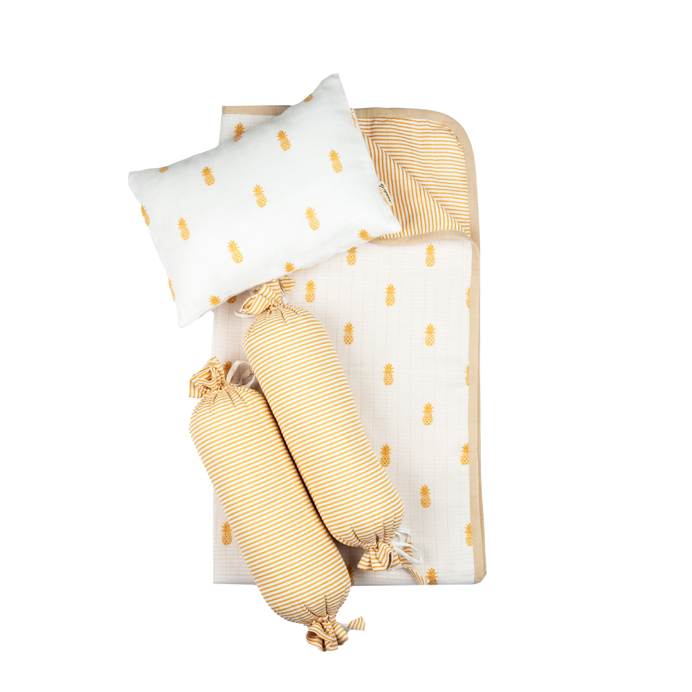 Masilo Mini Cot Set - Pineapple Bliss