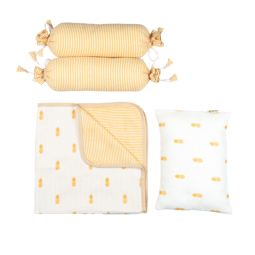 Masilo Mini Cot Set - Pineapple Bliss