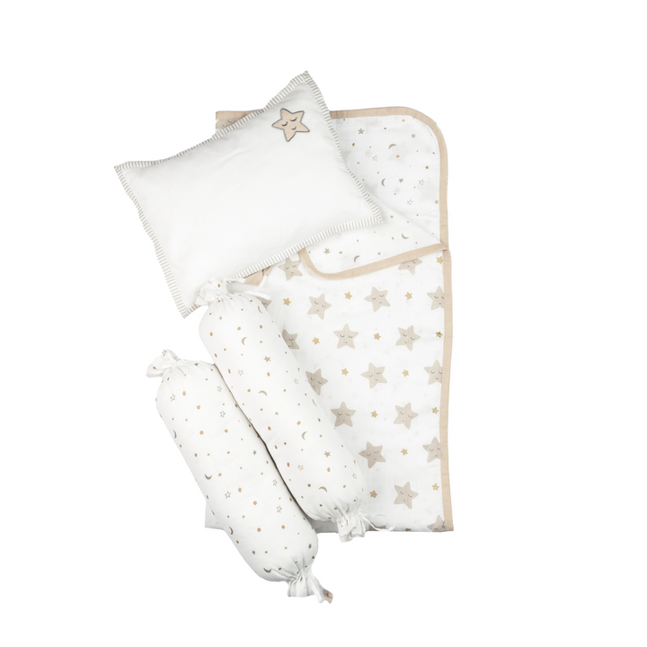 Masilo Mini Cot Set Sleepy Star - Metallic - Large