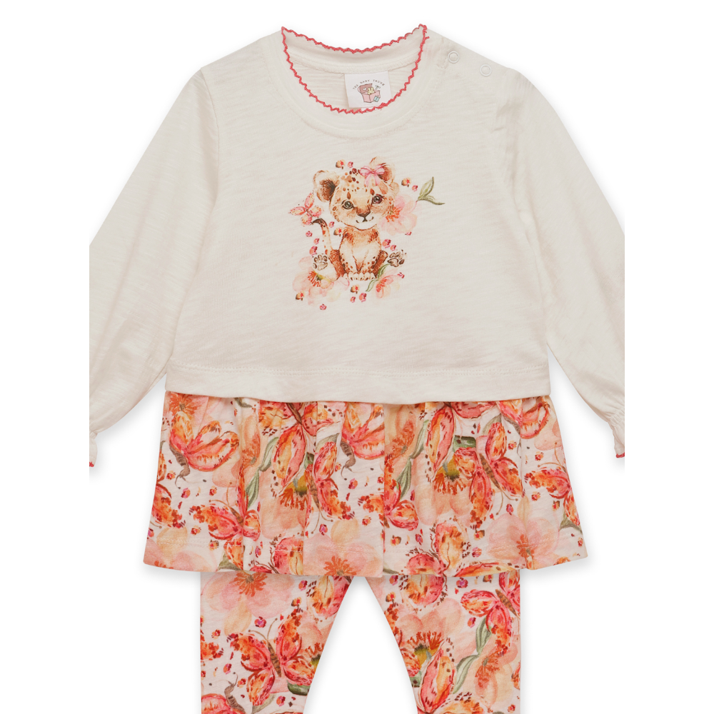 The Baby Trunk Peplum Co-ord Set - Lioness