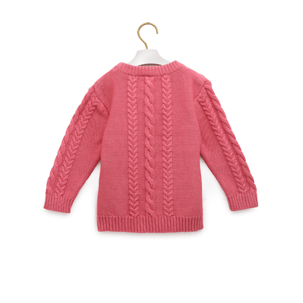 The Baby Trunk Cable Round Neck Sweater