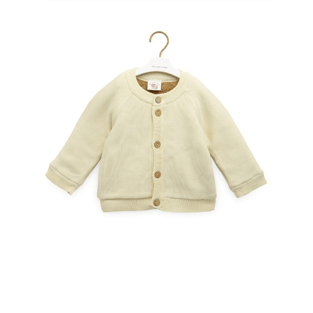 The Baby Trunk Cardigan with Sherpa