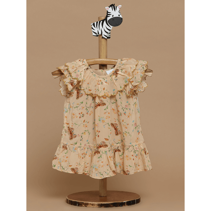 butterfly garden - beige