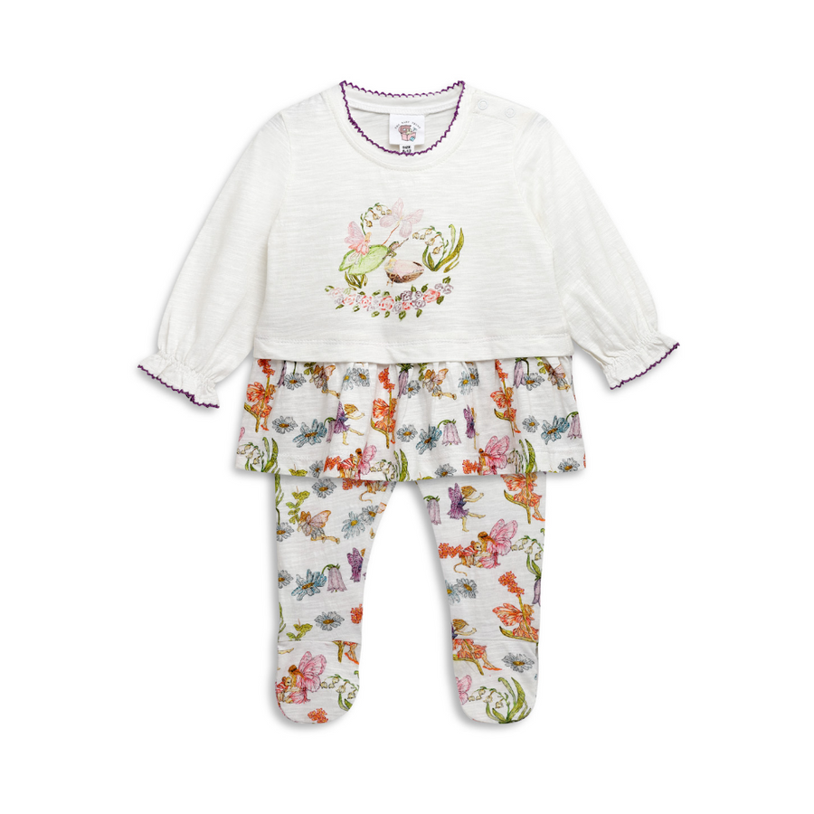 The Baby Trunk Peplum Co-ord Set - Garden Fairy